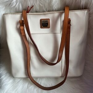 Dooney & Bourke Cream Patent Leather Tote